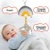 Musical Suspension "Bunny Bonnie", with a squeak, on a crib, stroller, crumb I