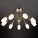 Ceiling Lamp EUROSVET GINEVRA 22080/9, E14, 9x40W, 700x700x370 mm, bronze color