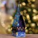 Gift box "Christmas tree" Blue hook ", 15.7 x 9.5 x 22.5 cm