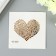 Tattoo on the body gold "Heart-imprint" 5x6 cm