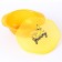 Banana yummy feeding plate, with lid, yellow color