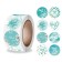 Stick Paper "Blue Fog. Gratitude" d = 2.5 cm 500 pcs in a roll 3x6.5x6.5 cm