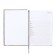 The diary is low, A5, 136 sheets, Attomex. Arkona, solid cover, boumvinyl with foam, liesse, block 70%, gray block