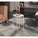 Journal table, 376x376x515, White Muar