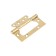 Tundra butter-bearing, 100x70x2.0 mm, universal, without insert, color gold, 2 pcs.