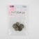 A set of metal buttons on the leg, d = 18 mm, 5 pcs, black-silver color
