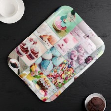 Plastic rectangular “coquetry” plastic tray, 37.5 × 28 cm, mix drawing