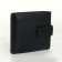 Male purse on the button, black color