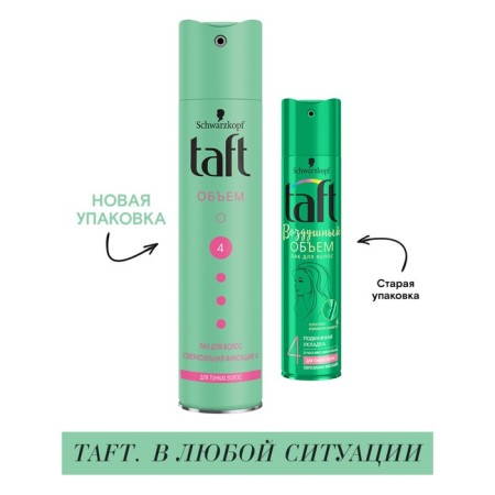 TAFT Hair LAC “Volume”, for thin hair, superpower fixation, 225 ml-3