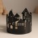 Climber metal, wood per 1 candle "houses" d = 4 cm 10x10x8.5 cm
