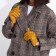 Gloves are female, dimensionless, without insulation, yellow color