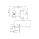 Wasserkraft 7430 shell mixer, single, built -in, black