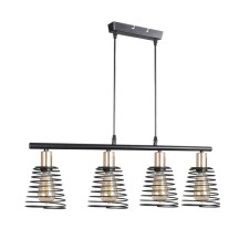 Lumber of the Surveillance Happy light 30135/4bk+GD BK, 4x40W, E27, 75x15x69 cm, gold color