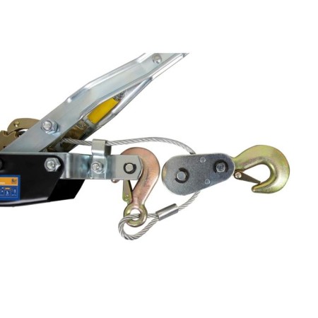 Manual winch Kraft KT705009, with a double ratchet mechanism, 4 tons, 3 m, 3 hooks-2