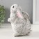 Piggy bank "Rabbit No. 3 variegated" height 16 cm, width 10.5 cm, length 12.5 cm