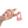 The erection ring of the oka-hoods, with vibration and clitoral stimulation, silicone, d = 3.2 cm, red 761