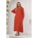 Female dress, size 52, terracotta color