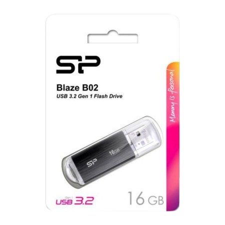 USB flash drive 16 Gb Silicon Power Blaze B02 Black USB 3.0