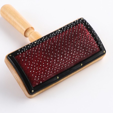 Brush - Wooden Pucrough "Premium" wide with drops, base 120 x 60 mm-2