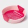 Baking shape “Circle”, silicone, 25 × 5.5 cm, int. D = 23 cm, pink color
