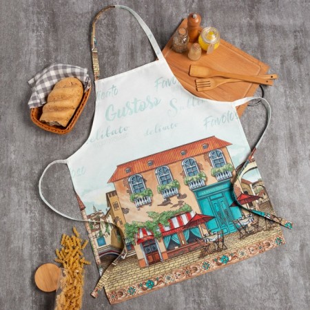 Apron Ethel "Italy" 70x60 cm cm, 100% cotton, sarzha 190 g/m2