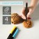 A set of markers for decorating desserts, 17 cm, 4 pcs, multi -colored
