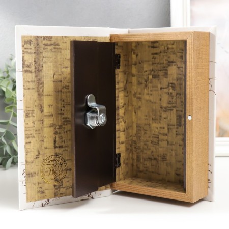 Safe Brush Tree to the leatherette "Paris. Retro" 21x13x5 cm-3