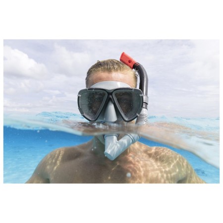 Blackstripe swimming set, mask, pipe, from 14 years old, color mix, 24029 Bestway-2
