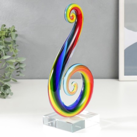 Souvenir Interior glass "Current. Rainbow" 24x12x8 cm-1