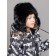 Children's fur cap, size 52, black color