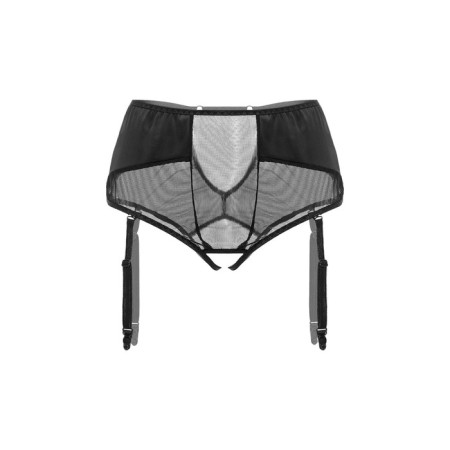 Erotic panties for stockings Waname Elegance with high landing black (42-44)-5