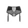 Erotic panties for stockings Waname Elegance with high landing black (42-44)