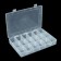 Container for fishing trifles K-63, plastic, transparent, 27.2 x 18 x 4.1 cm