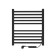 Electric heated towel Indigo Attic, 600x500 mm, timer, hidden installation, black