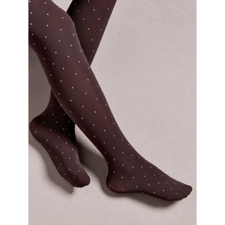 Children's tights with a drawing “Points” Conte Elegant Nadin, height 146-152 cm, Grafit color