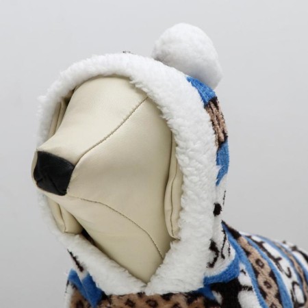 Kombinson "Deer" with a hood, size M (DS 30 cm, og 40 cm, Osh 30 cm), blue-4