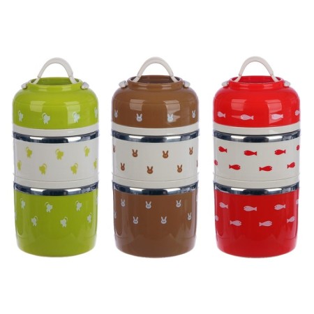 Lunch-Box "kittens", 1.23 l, retains heat 4 hours, 11.5 x 23 cm, mix-7