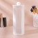 Organizer for storing cotton pads, with a lid, 7 × 19.5 cm, white color