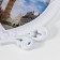 Photo frame plastic 18x18 cm "Heart with roses" white 21.5x20 cm