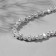 Plastic beads on the threads "Pearls" 1 × 0.7 × 0.3 cm, (set of 110 beads), white color