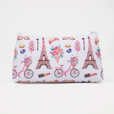 Cosmetic bag with lightning, white/multi -colored color-1