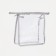 Lightning cosmetic bag, gray/transparent color