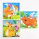 Puzzle split "Forest animals", 3 pictures in the frame