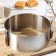 Baking shape with a adjustment of the size of the share, 16-30 cm, h = 10 cm, chrome color