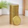 KOMFI canning cover, TO-82 mm, metal, varnish, packaging 20 pcs, gold color