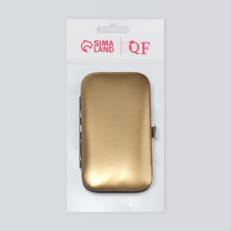 Manicure set "Metallic", 6 items, in case, color mix-6