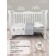 Set in a crib 3 objects of Amarobaby Baby Boom Baby Ezhik, White/Gray (Poplin)