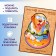 Wooden Puzzle "Labrador-Serfing", with Swarovski 46 × 35 cm crystals