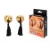 Paces on the chest notabu heart, sticini with brushes, reusable, gold