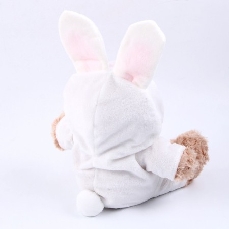 Soft toy "Bear in a hare costume", 20 cm-5
